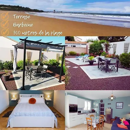 Jolie Maison Au Calme - 300M De La Plage - Terrasse - Barbecue Saint-Michel-Chef-Chef Extérieur photo